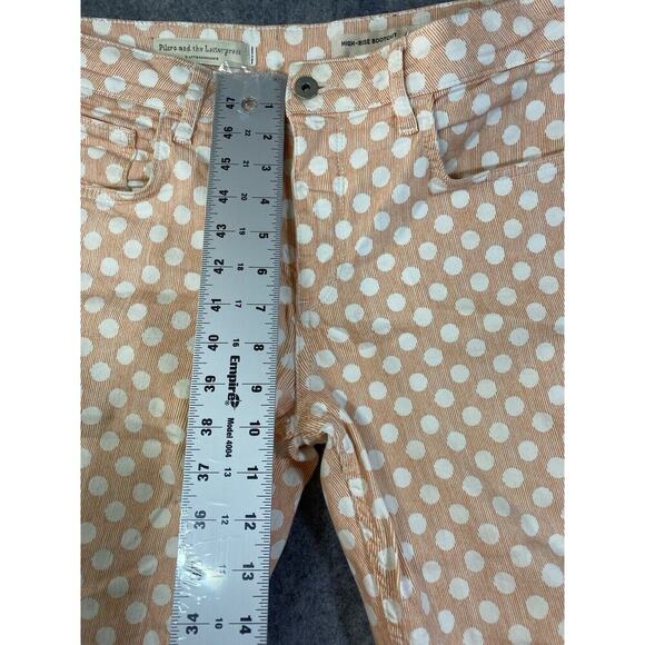 Anthropology Pilcro and the Letter Press Pants 31 Pink High-Rise Raw Hem - Picture 4 of 13